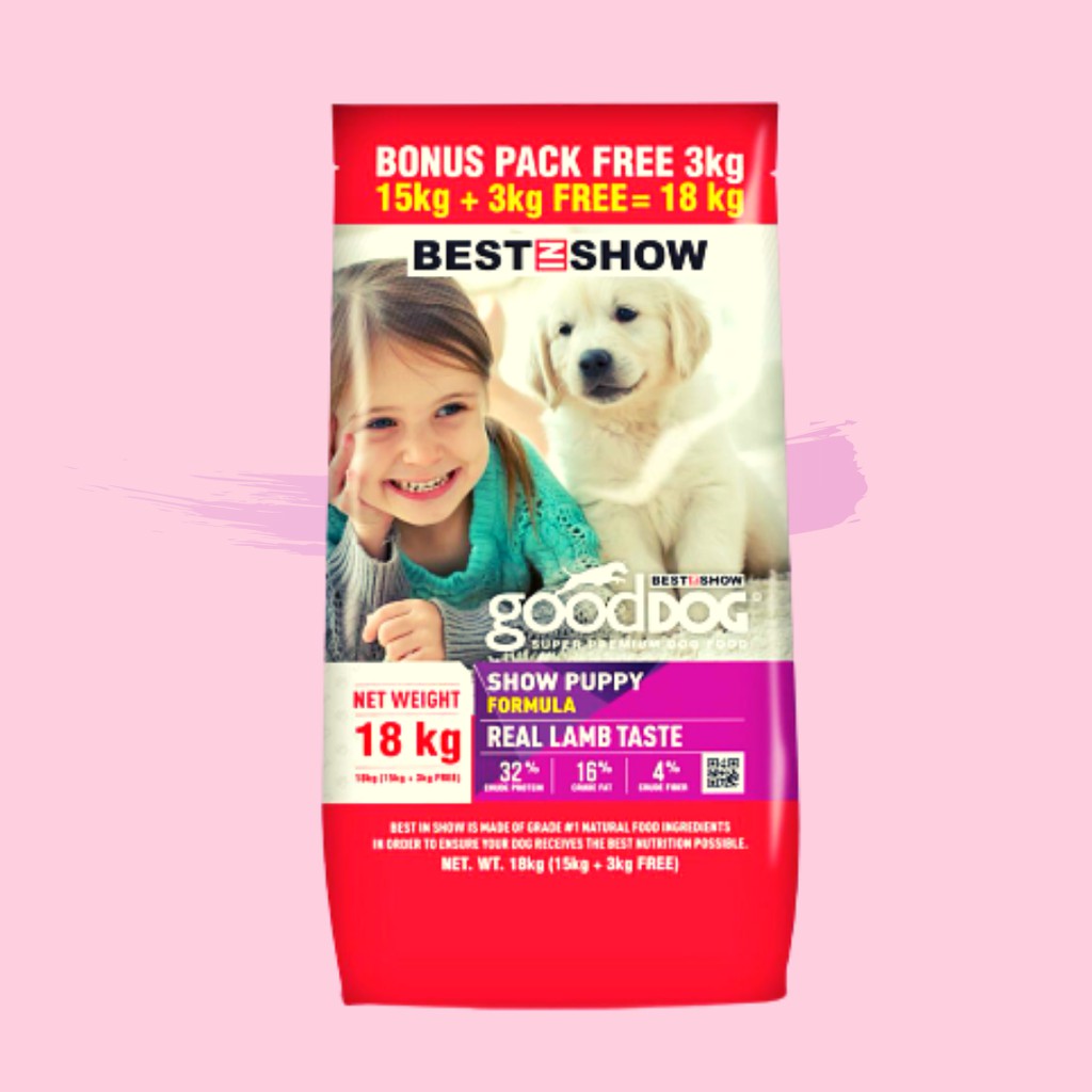Makanan Anak Anjing BEST IN SHOW GOOD DOG Puppy Lamb 18 kg Dog Food