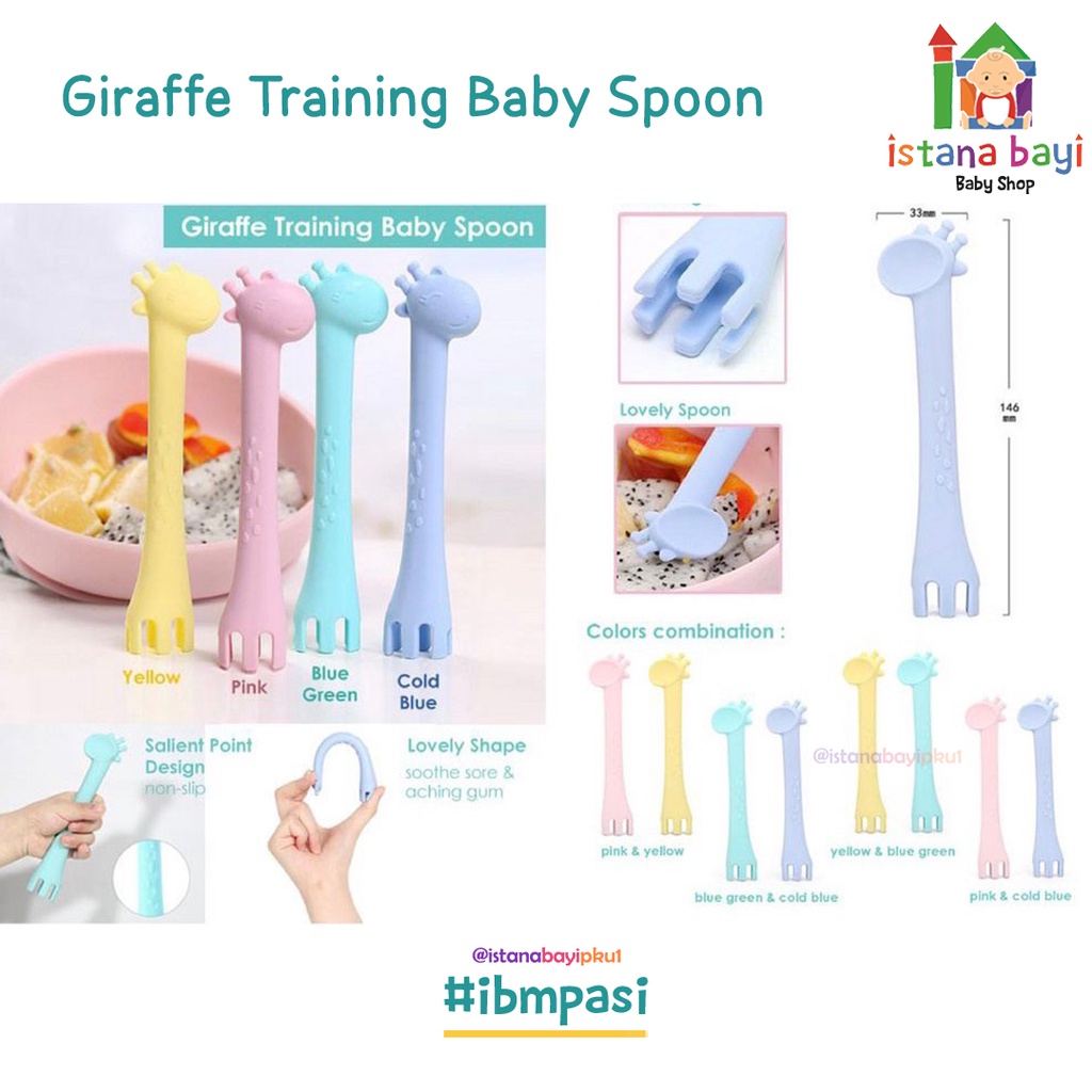 Carterlove Teether Spoon &amp; Fork 2in1 - Sendok Makan Bayi