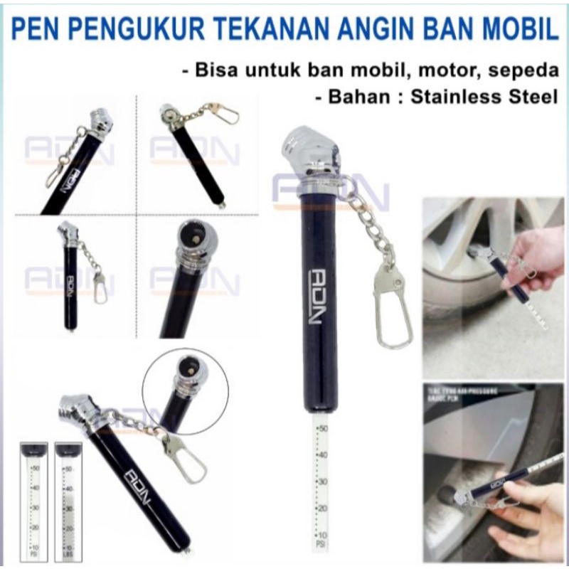 PEN PULPEN ALAT UKUR PENGUKUR TEKANAN ANGIN BAN MOBIL