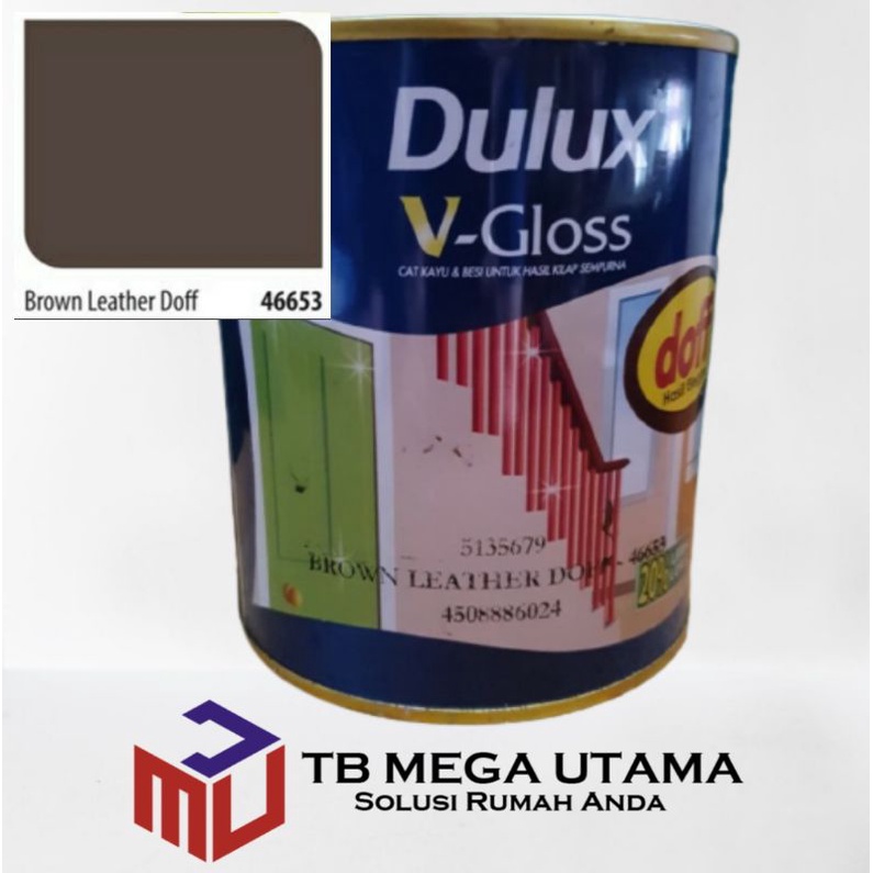 Jual Dulux V Gloss Brown Leather Doff Liter Cat Kayu Dan