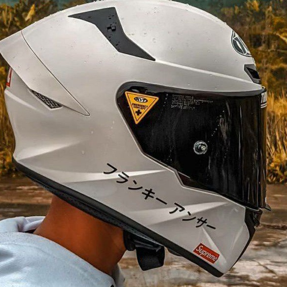 Stiker Helm Pria Tulisan Kanji Jepang Keren Cutting 3d Untuk Semua Helm Full Face Bogo Pria TERBARU 2021