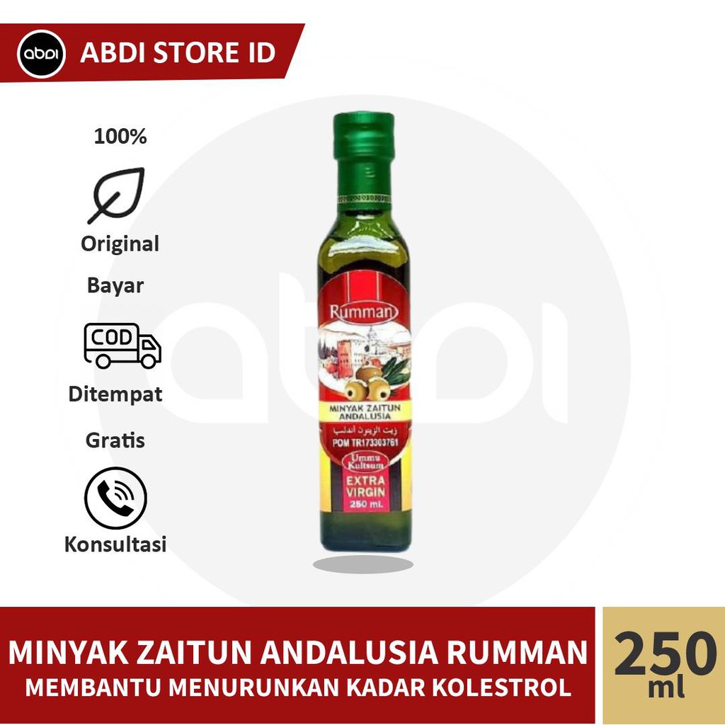 

Minyak Zaitun Andalusia Extra Virgin Rumman 250ml Palestine Olive oil