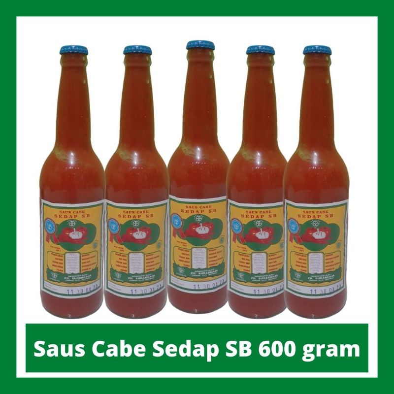 

Saus Cabe Sedap SB Cirebon 600 gram kemasan Botol Kaca