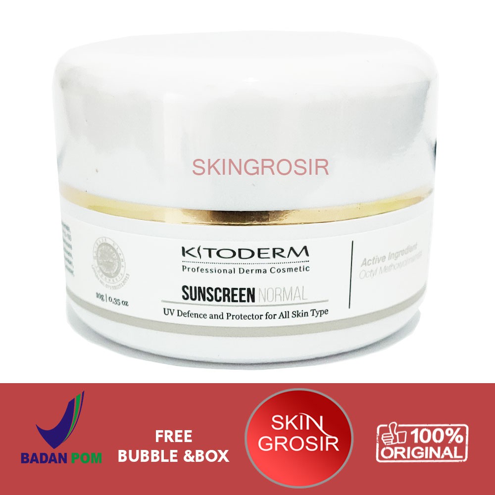 [READY STOCK] Kitoderm Sunscreen Normal Cream 10gr Original / Krim Tabir Surya Kulit Normal BPOM