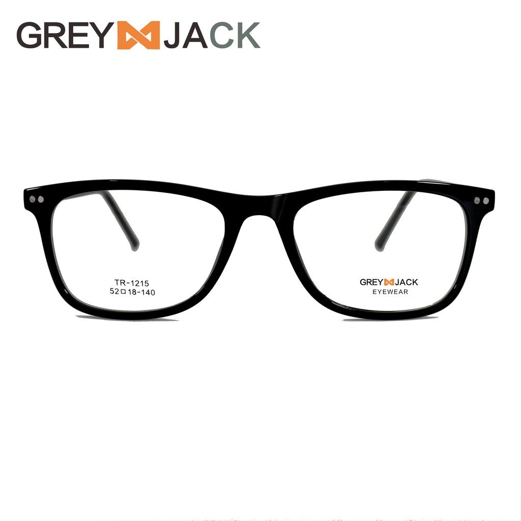

Grey Jack Frame Kacamata Fashion TR90 Ringan dan Kuat untuk Pria & Wanita dengan Lensa Normal 1215