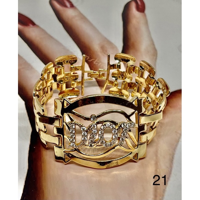 gelang lebar Dior