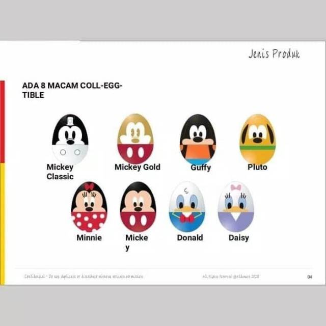 Disney collectible egg Alfamart telur Disney alfamart