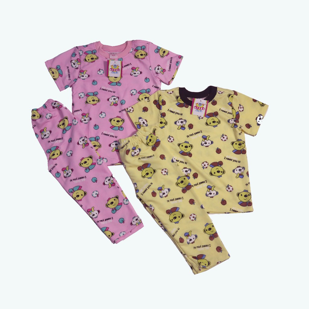 PIYAMA ANAK UNISEX BABYTERRY K-ONE USIA 1-5 TAHUN