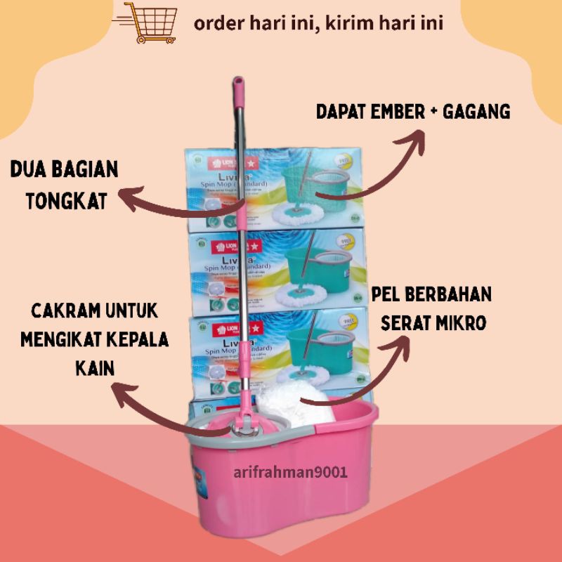 SALE!! KAIN PEL LANTAI SPIN MOP / PEL LANTAI + EMBER / SPIN MOP BERBAGAI MERK