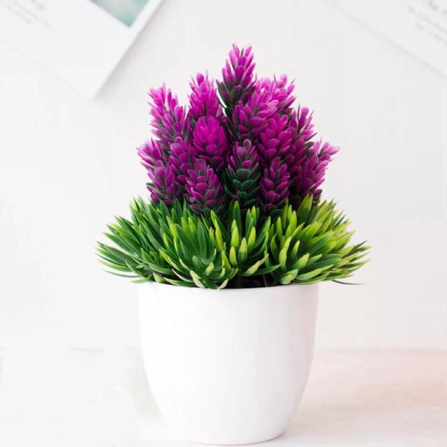 AM349 Bunga plastik / Pajangan bunga Artifisial / motif nanas buatan Vas Bulat-ungu