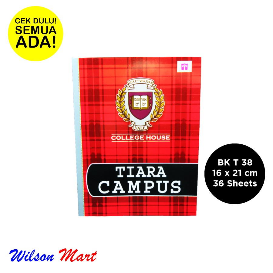 

BUKU TULIS TIARA CAMPUS TIARA SHAKTI BK T 38 ISI 36 SHEETS 16 X 21 CM