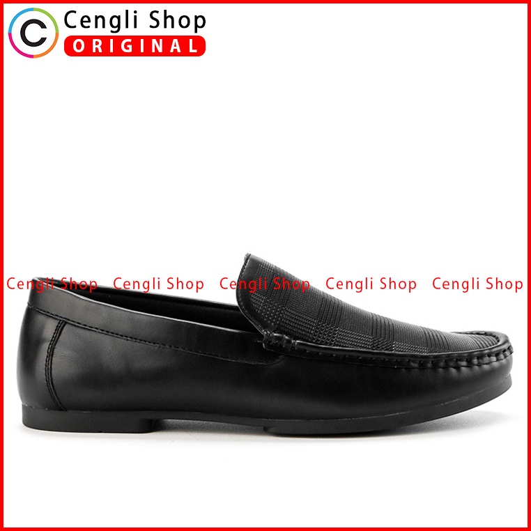 SEPATU PANSUS YONGKI KOMALADI PRIA ORIGINAL LOAFER CASUAL HITAM YK03