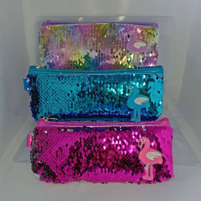 

Kotak Pens Sequin Flaminggo