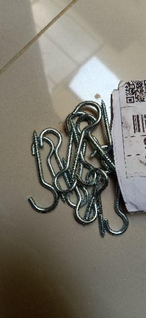 Paku | Sekrup | Gantungan Ulir Tanda Tanya Uk. 6 Mm Per Buah