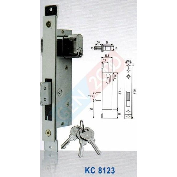 Jual Dropship Oke Aluminium Door Lock Kc Dekkson Kunci Pintu Swing Aluminium Kc