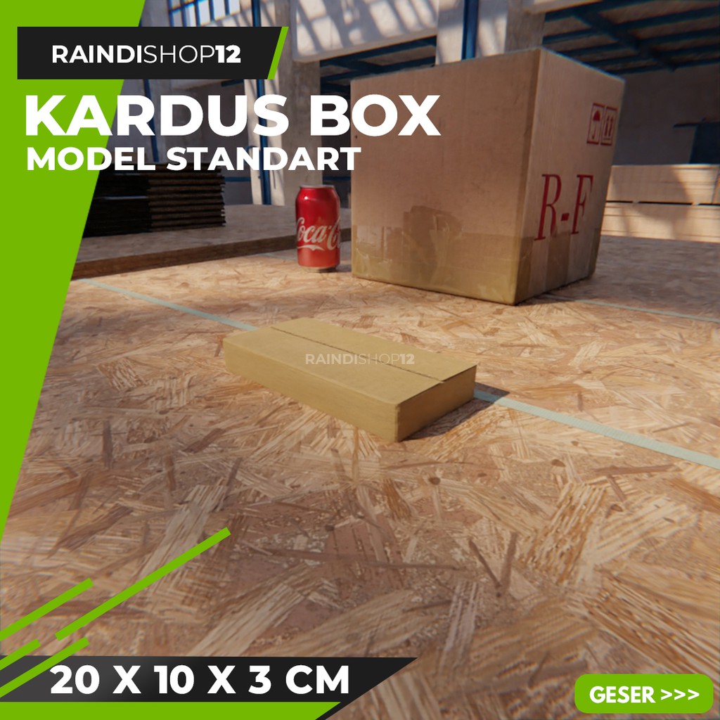

BOX 20 X 10 X 3 CM KARDUS KOTAK KEMASAN PACKAGING KADO POLOS