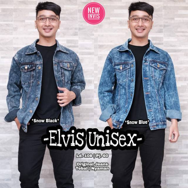 Elvis unisex bomber jacket jeans man (invis)