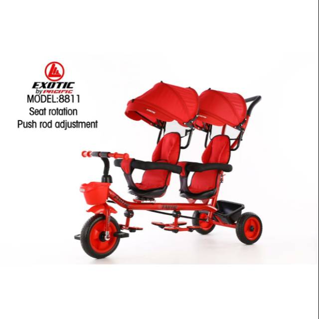  Sepeda  Anak  Roda  3  Double Seat Exotic 8811 Shopee  Indonesia