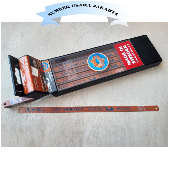 Mata Gergaji Besi Sandflex ASLI Sanflex 18 24 TPI ORIGINAL SWEDEN 100% SUJ
