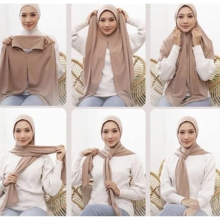 𝗛𝗶𝗷𝗮𝗯𝗲𝗿 𝗦𝘁𝗼𝗿𝗲 - Jilbab / Hijab Segitiga Instan Jersey / Hijab Jersey premium / kerudung Segi tiga segi3 3