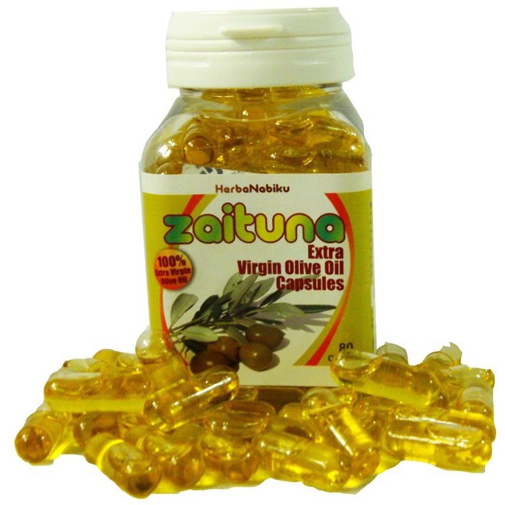 Kapsul Minyak Zaitun Extra Virgin Olive Oil ZAITUNA 80's | Shopee Indonesia