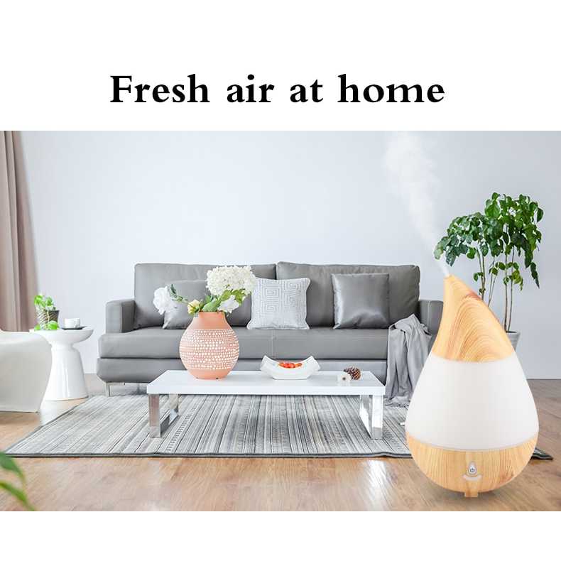 Taffware Air Humidifier Aromatherapy Diffuser Wood 235ml - HUMI AJ-215
