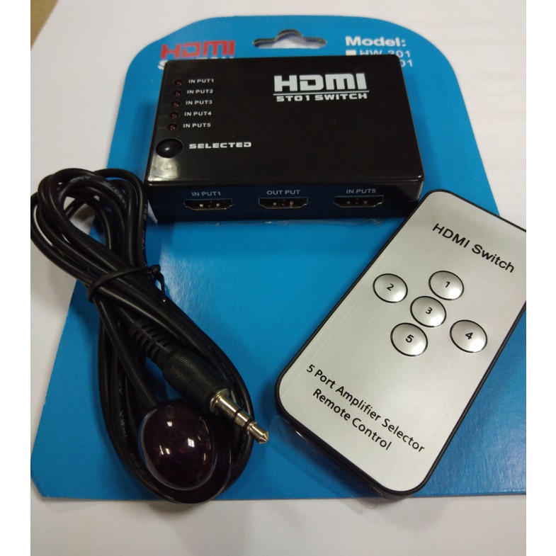 HDMI Switch 5Port With Remote