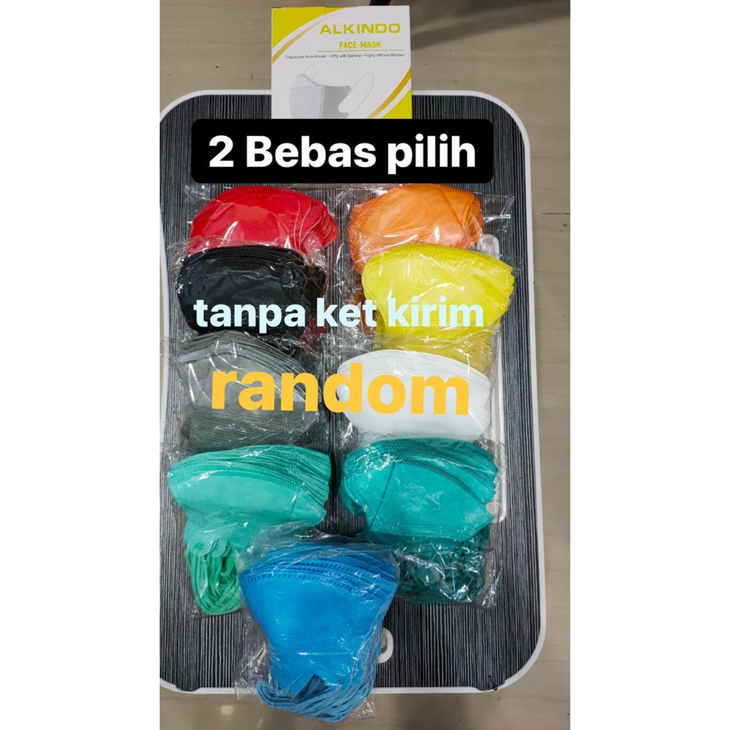 Masker Duckbill Alkindo 4Ply per box isi 50 pcs