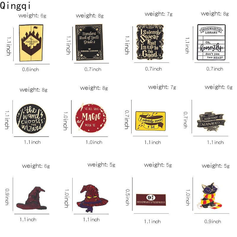 Bros Pin Enamel Desain Penyihir Untuk Anak