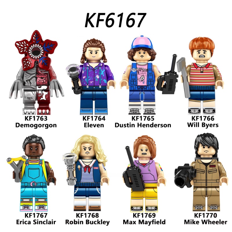 Eleven Mainan Action Figure Mini Karakter Stranger Things Will Byers Erica Sinclair Max Mayfield Untuk Hadiah KF6167