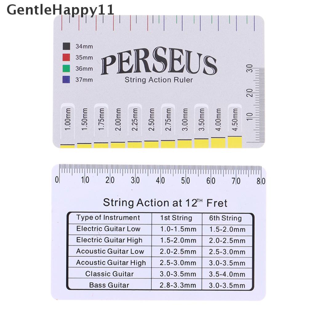 Gentlehappy Aksesoris Gitar Gauge Ruler Alat Gitar Elektrik Untuk Instrumen Senar