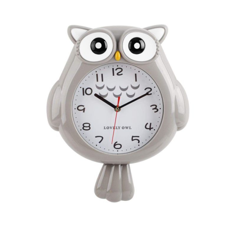 jam dinding owl G15823/jam dinding karakter/jam dinding lucu/jam dinding unik/jam dinding bandul