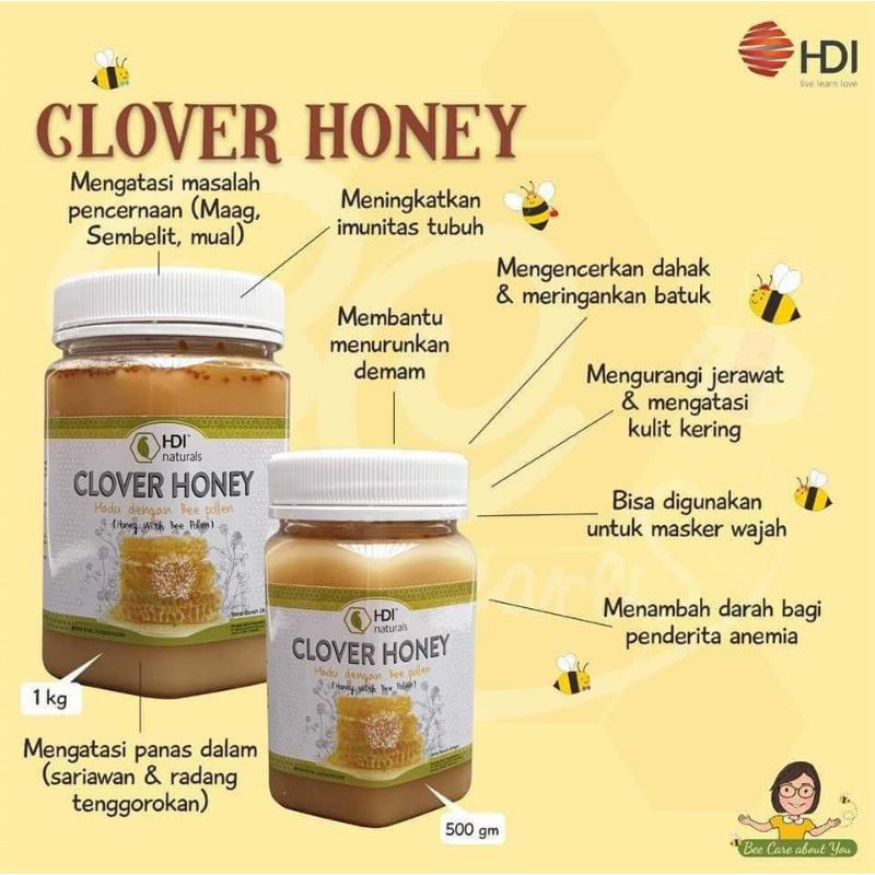 Madu Clover Honey Hdi 500 Gram Darah Tinggi Animea Lemah Jantung Maag Akut Tukak Lambung Indonesia