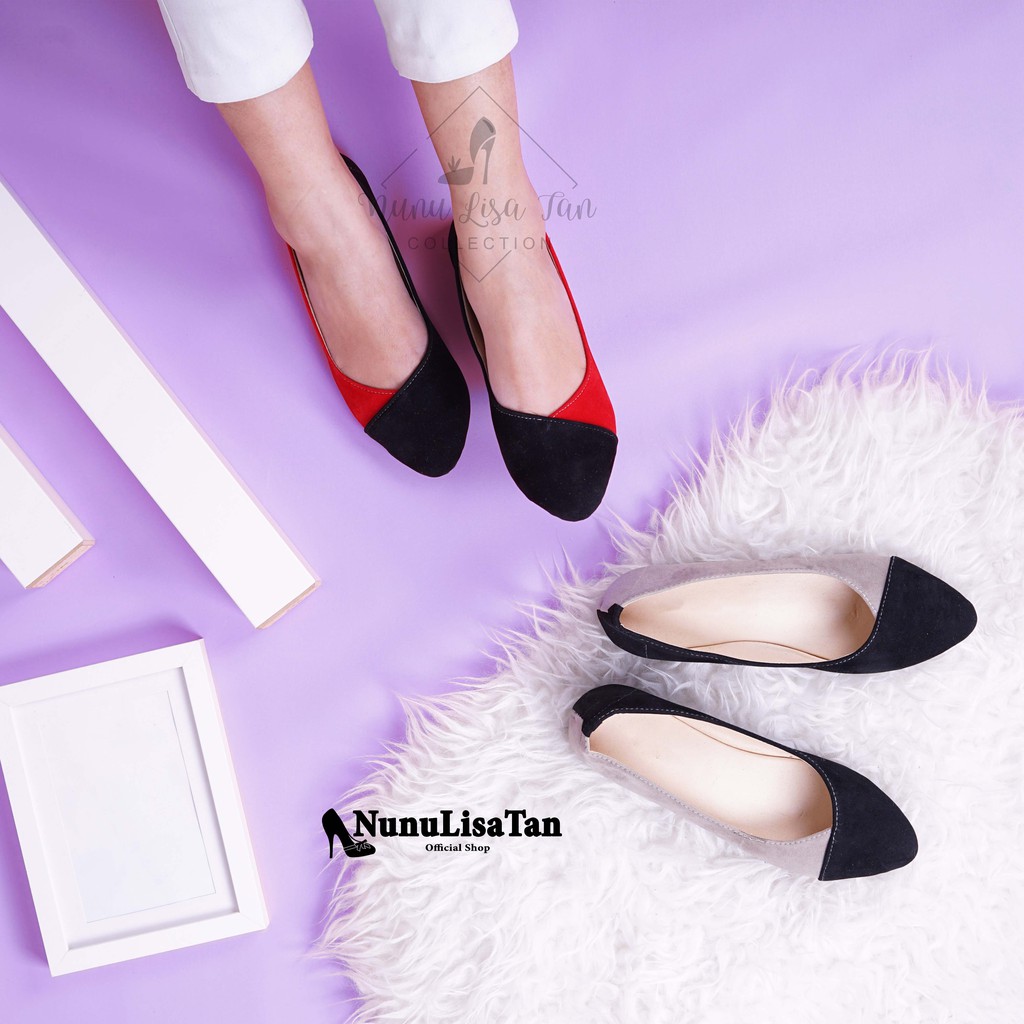 COD Diskon Aneka Flat shoes Balet Sepatu teplek wanita