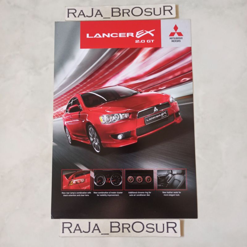 Poster brosur katalog flyer Mitsubishi Lancer EX 2.0GT 2010