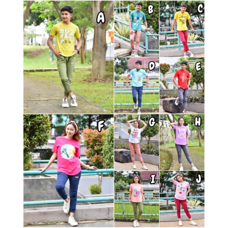 Blooms.id Setelan Joger Distro Anak Laki-Laki Perempuan Set Joger Junior Unisex Setelan Casual