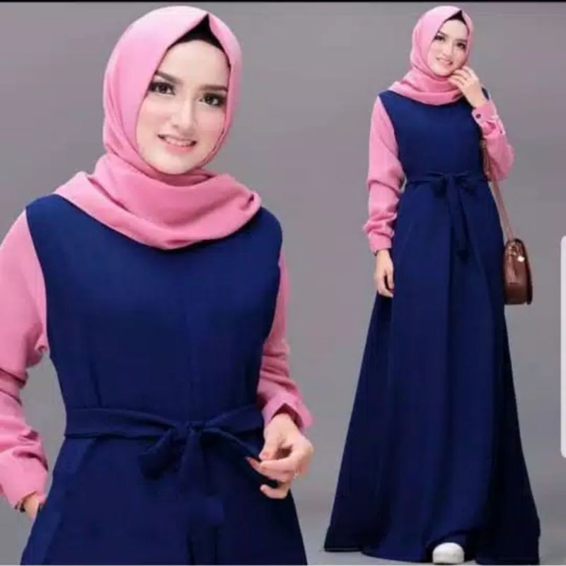 Alesha dress baju gamis pakaian wanita fashion muslim