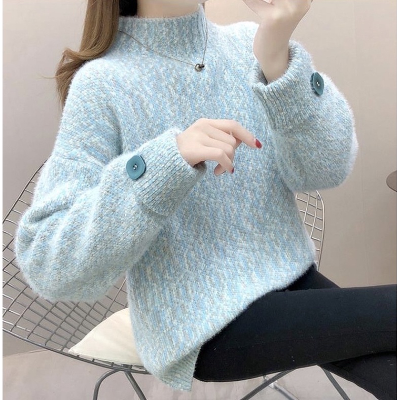 Sweater winter wanita atasan thermal hangat import baju rajut bromo Gala korea knitted musim dingin