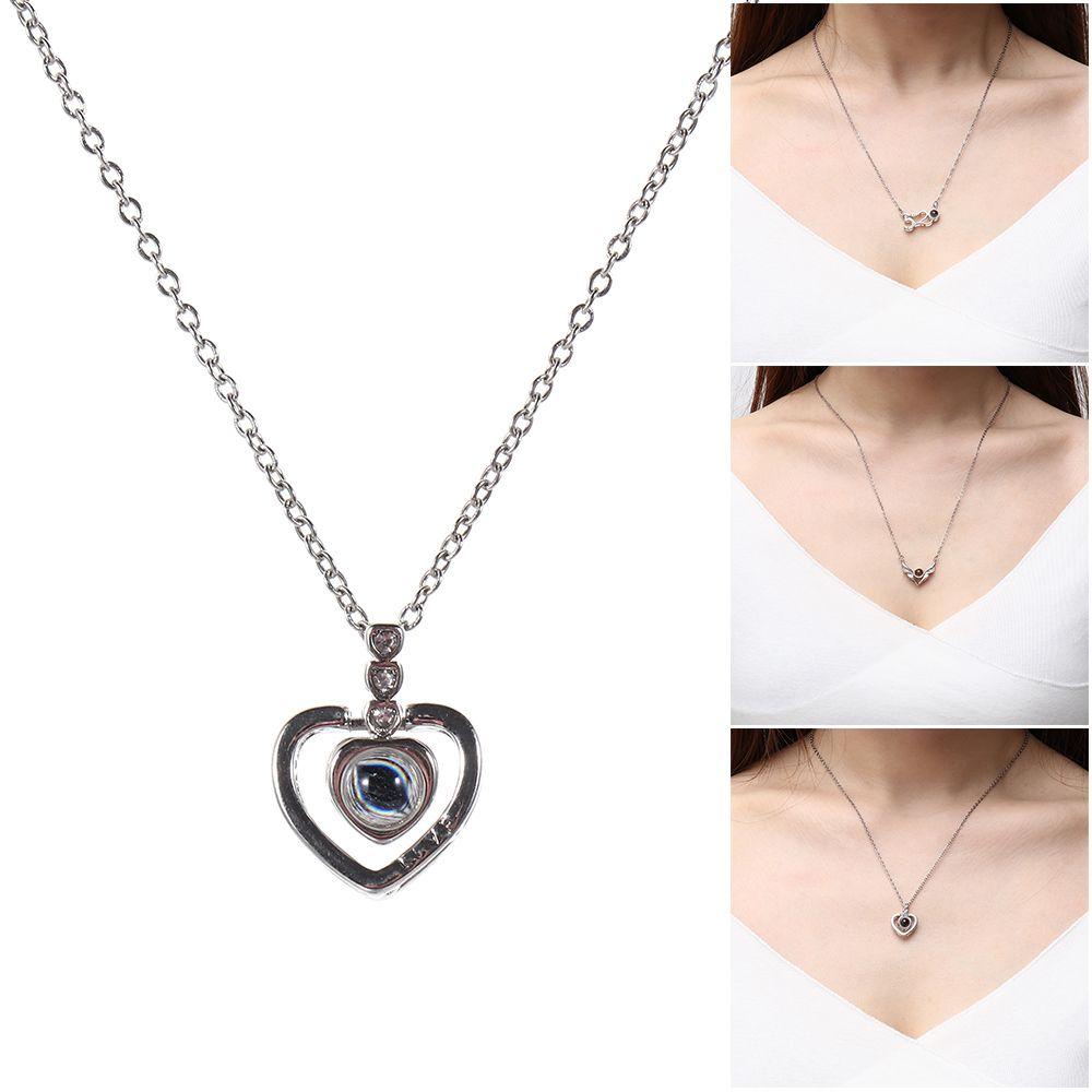 Kalung LILY Untuk Pacar Pernikahan Lamaran Hadiah Valentines Day 100bahasa Kata I Love You