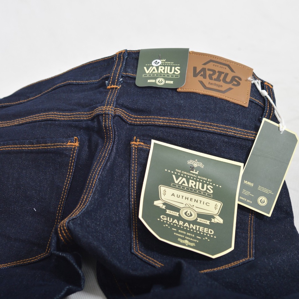 Varuis Heritage 3  - Celana Jeans pria Slimfit Stretch New Original Jeans Panjang Pria Skinny