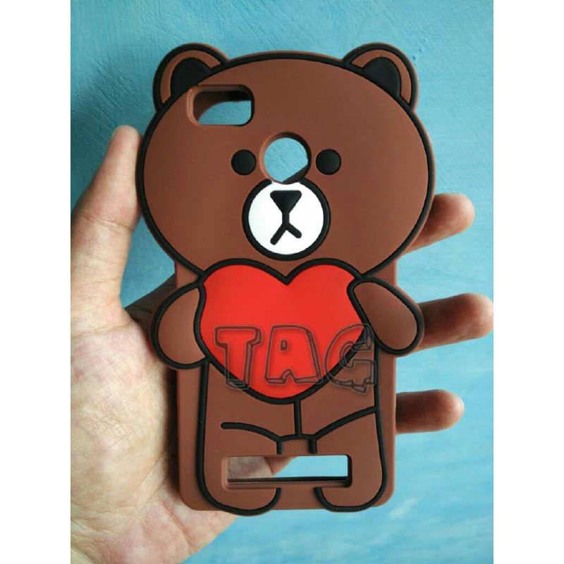 Oppo F1s A59 Softcase Bear love Kartun Soft Case Cover Casing