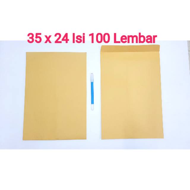 

Sy Amplop Coklat Folio Dokumen Isi 100 Lembar