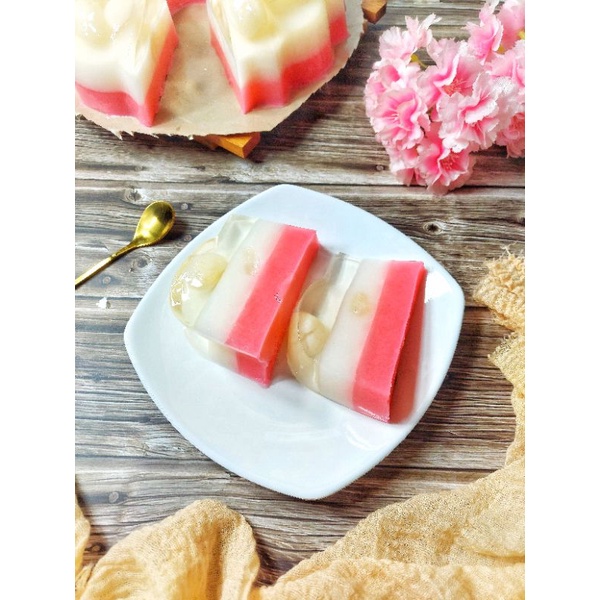 

Puding Longan Nata de coco