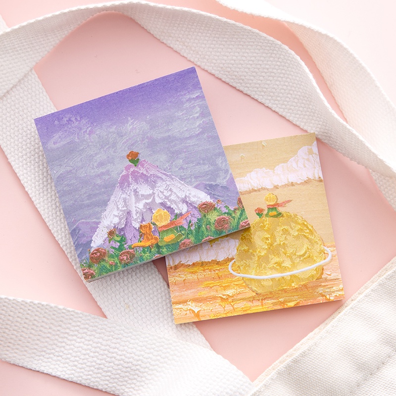 80 Lembar Kertas Memo Sticky Notes Motif Kartun Pangeran Kecil