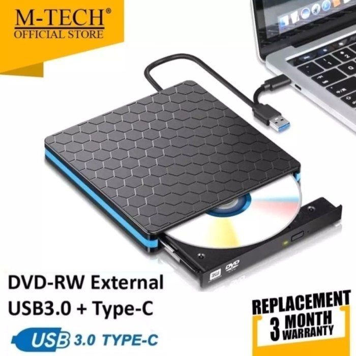 M-Tech Original External DVD RW Type C USB 3.0