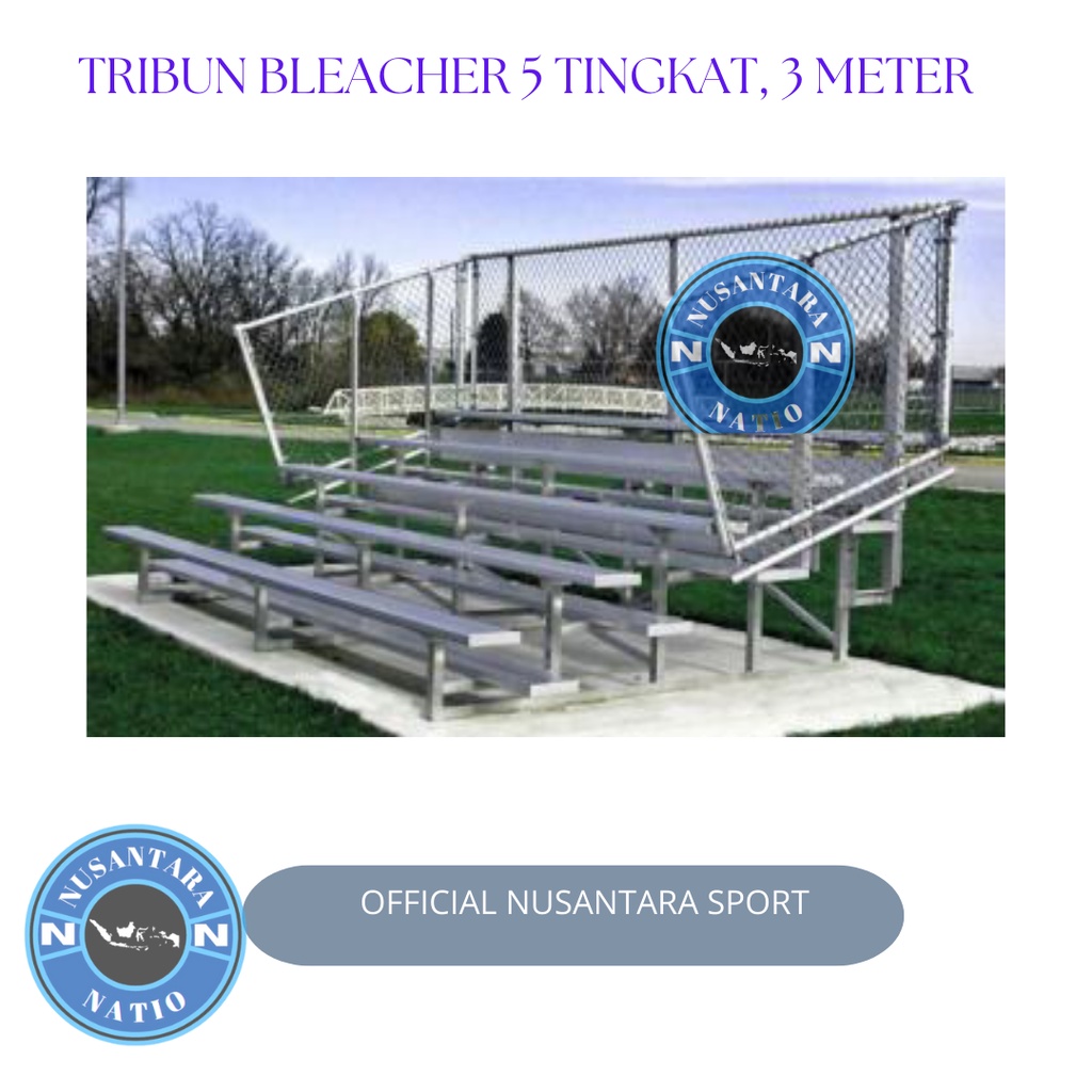 TRIBUN BLEACHER 5 TINGKAT, 3 METER (Kursi penonton Tribune)