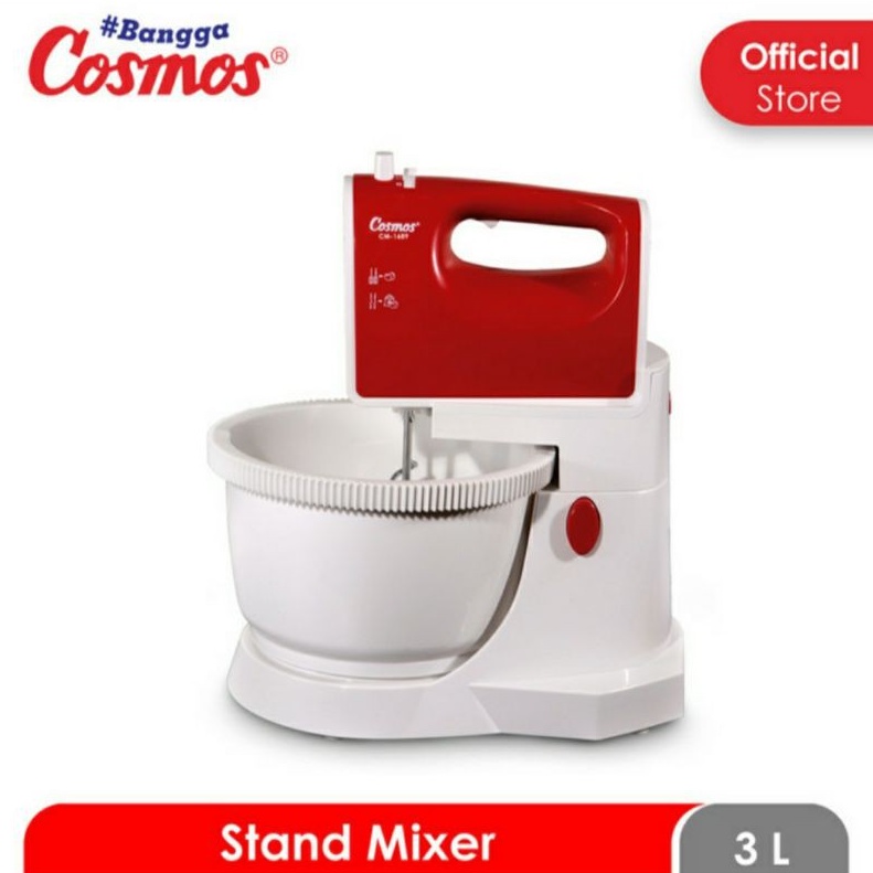 Mixer Com Cosmos CM 1689 Mixer Dudukan Cosmos 1689 Pengaduk Adonan Telur Cosmos Stand Mixer Cosmos