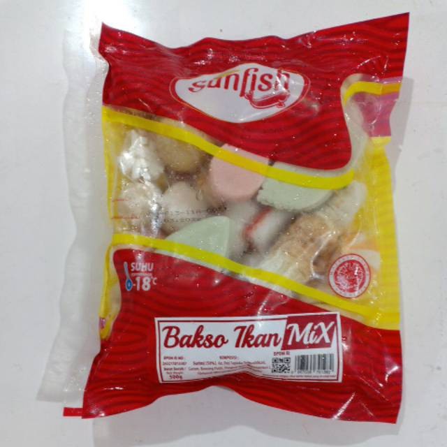 

SUNFISH baso ikan mix (steamboat) 500gr