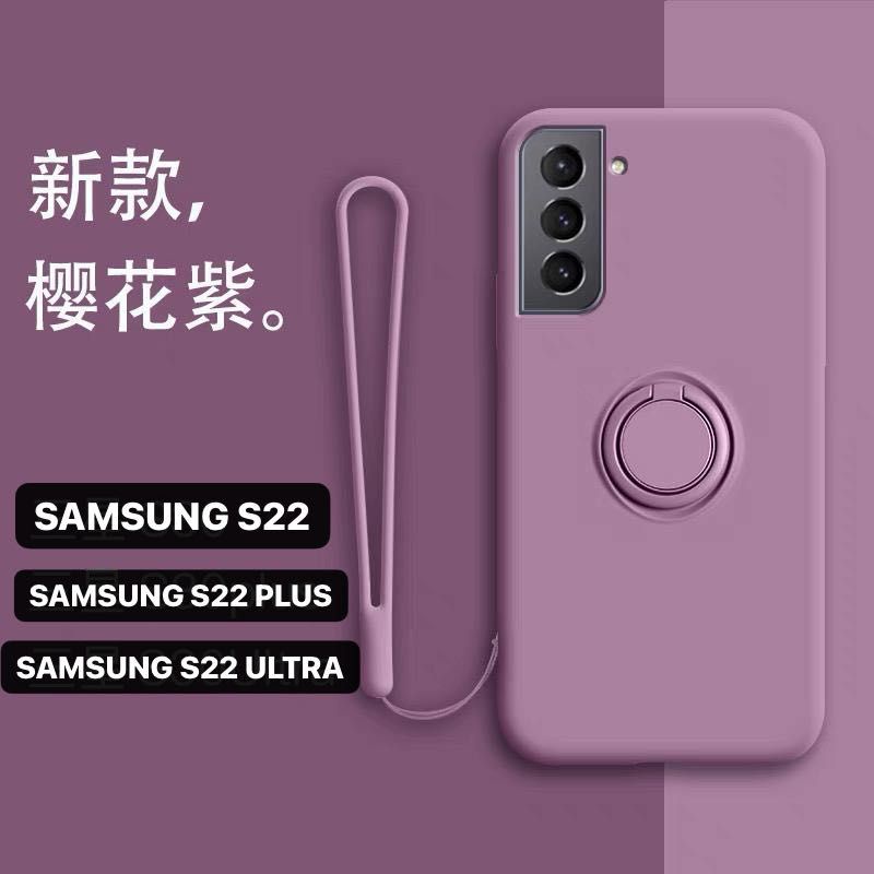 SAMSUNG S22 S22 ULTRA S22 PLUS SOFT CASE TALI LANYARD CANDY RING SILIKON COVER CASING HANDPHONE SOFT