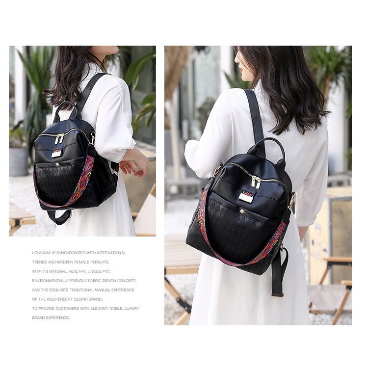 ( 2PC 1KG ) GTBI998878704 New Arrival  !!!  Tas Ransel Wanita Import  Premium Terbaru